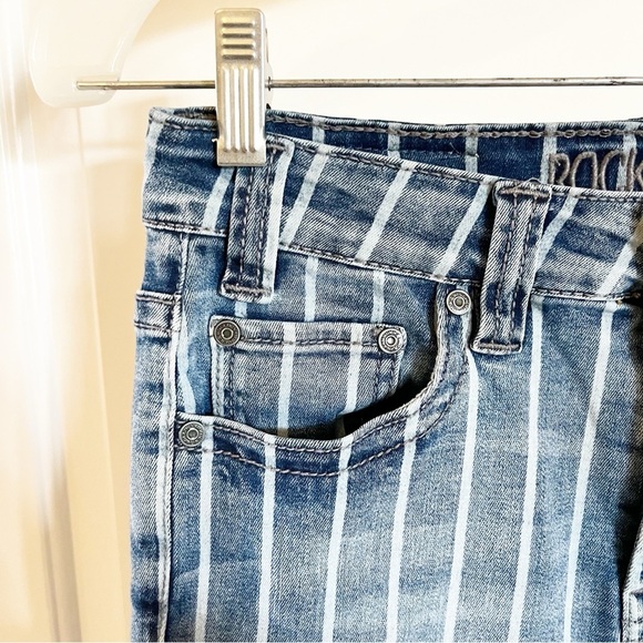 Rock and Roll Denim Pin Stripe Flare Jeans - Picture 3 of 16